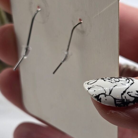 "5/$25" Mismatched Art Tree Circle Dangle Earrings - Picture 8 of 8